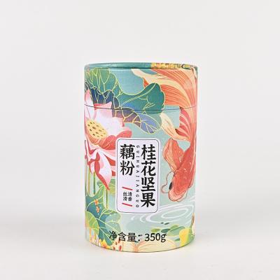 China Logo Design Paper Tube Packaging Recyclable High Quality Custom Lift Up Paper Tube Packaging Rolls for sale