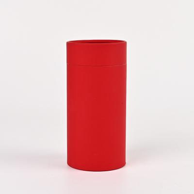 China Best Recyclable Selling Red Kraft Cardboard Craft Paper Tube Packaging Spout Tube For Tea for sale