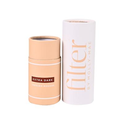 China High Quality Biodegradable Paper Biodegradable Paper Tube Packaging Box Rectangular Cylinder Tube Packaging for sale