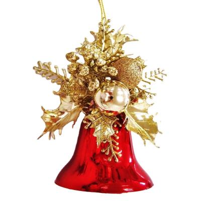 China Christamas Decoration Plastic Christmas Decoration Large Shiny Red Bells Decoration for sale