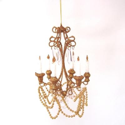 China Christmast Ornament Wedding Decoration Gift Party Ornament Small Crank Hanging Chandelier Ornament for sale