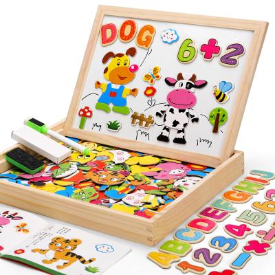 China Environmental protection wholesale price small zodiac animal puzzle blackboard whiteboard graffiti painting tool double-sided for sale