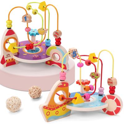 China 2021 environmental protection manufacturer-supplier new space ocean hand-eye coordination beaded toy for sale