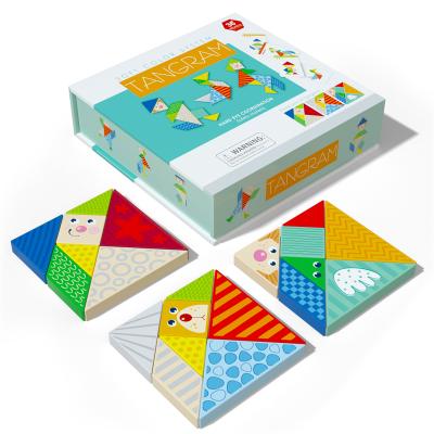 China Cartoon Toy Educational Wooden Tangram Puzzle for sale