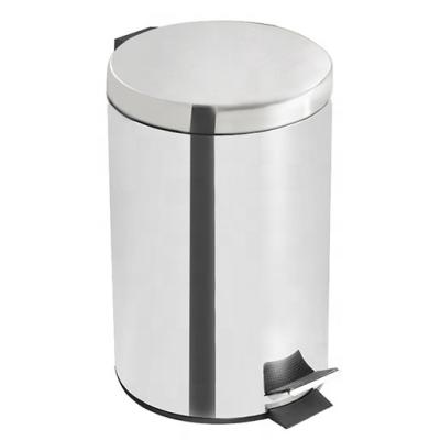 China High Quality Round Metal Stainless Steel Pedal Bin Sustainable for sale