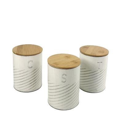 China Sustainable Coffee Sugar Canister Powder Coating Tea Set for sale