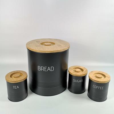 China Keep Dry Factory Wholesale Kitchen Canister Set Bread Barrel Single Cookie Set for sale