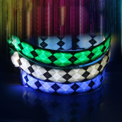 China Reflective Highlight Flash Led Dog Collar For One Anti Lose Luminescent Dog Collar Pet Collar Retailer Recommended for sale