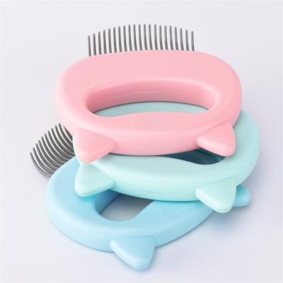 China Viable Hot Factory Wholesale Amazon Hair Products Double Sided Pet Long Knot Pet Dematting Cat Dog Comb Brush Stainless Steel Comb for sale