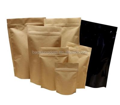 China Kraft Paper Moisture Proof Stand Up Pouch for sale