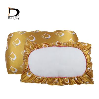 China Full Folded Logo Printing Satin Sublimation Pillow Case Cover For Bed To Protect Hair for sale