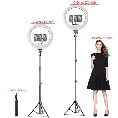 China 2022 PORTABLE New Live Beauty Video Photographic Make up Ring Fill Light Led Selfie Ring Light with Tripod Stand Led Ring Light 18 inch for sale