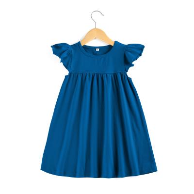 China Anti-static Wholesale Design Cute Toddler Dress Infants Toddler Girl Summer Moq Children Dress No Beading Dresses for sale