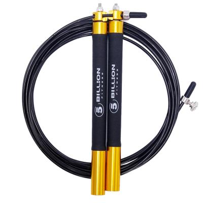 China New Design Fast Speed ​​Body Building Custom Logo Bearing Steel Wire Fitness Jump Rope Jump Rope for sale