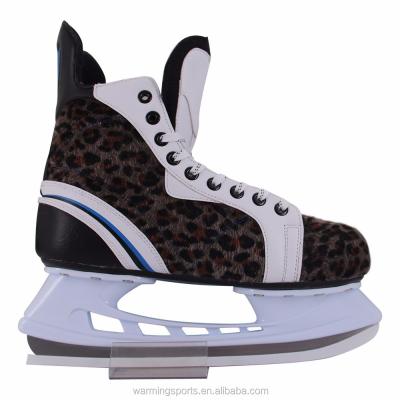 China China factory new style leopard manufacture professional ice hockey skates for adults 36-45 for sale