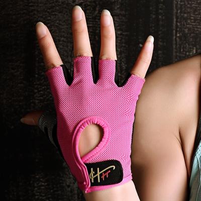 China Wholesale Wear-Resistant In High Quality Gym Bicycle Exercise Weightlifting Finger Sports Non-slip Gloves Riding Running Half Finger for sale