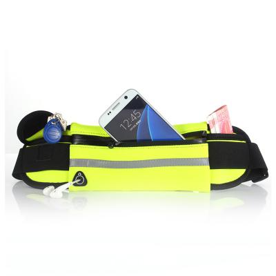 China Eco-friendly Wholesale Waterproof Waist Bag Sport Men's Single Pouch Led Running Belt for sale