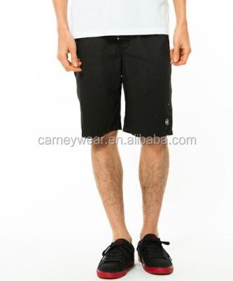 China Plus Size Plain Blank Mens Globe Black Plus Size Boardshorts Anti-UV for sale