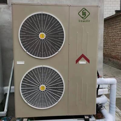 China Outdoor Low Temp A+++ 16kw WIFI  Space Heating R32 Monoblock EVI DC Inverter Air source co2 heat pump water heaters for sale