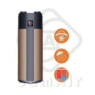 China Outdoor Household Energy Saving 150L All In One Air Source Heat Pump Water Heater For 3-4 People for sale