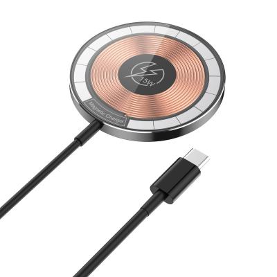 China Wireless Fast Charging Pad 10W 15W Smart Watch Wireless Fast Charging iPhone 12 or Above Mobile Phone Radio Charging for sale