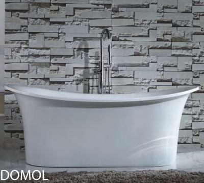 China Modern Design Free Standing Bath Tub White Acrylic Bathtub for sale