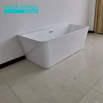 China Five Star Hotel Bathroom Standard Acrylic Resin Freestanding Oval Bathtub Solid Outdoor Bathtub for sale