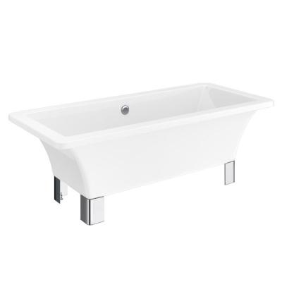 China Factory Made Free For Home Of High Quality Metal Feet Free Square Traditional Soaking Tub for sale