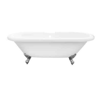 China Freestanding Manufacturer Of Luxury Metal Feet For Hotels With Traditional Oval Immersion Bathtubs for sale