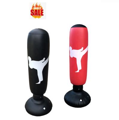 China Boxing Punching Three Color Inflatable Kick Boxing Free Standing Sandbag With Infla And Aqua Bag Boxing for sale