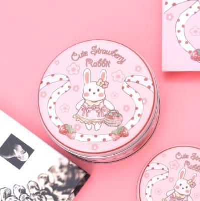 China New Christmas New Year Disposable Tin Box 500g Medium Biscuit Round Tin Box Candy Box for sale