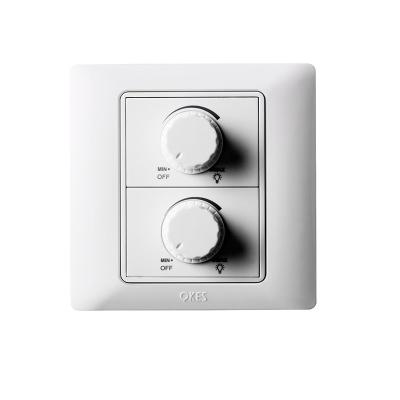 China 250W 2 Band Flame Retardant 2 Way Fan Speed ​​Rotary Controller Regulator Dimmer Rotary Switches for sale