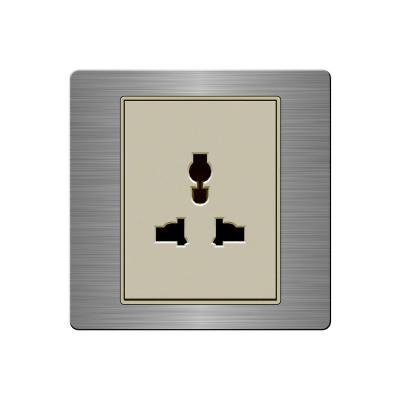 China Wall Light Panel UK Standard Switch Flame Retardant Customized Universal Wall Socket for sale