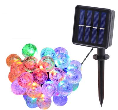 China Multiple Outdoor Waterproof Solar LED Bubble Ball Light String Holiday Decoration Lantern Garden Light for sale