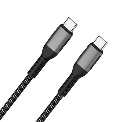 China 20V 5A 100W PD USB 2.0 Shell Nylon Braided 20V 5A 100W Aluminum Alloy Aluminum Alloy Boat Cable RTS Drop Fast Charging Type C Type C To Type C Data Charging Cable for sale