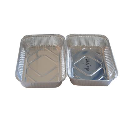 China Food Storing OEM Household Aluminum Foil Bread Container Lid Aluminum Foil Paper Container for sale