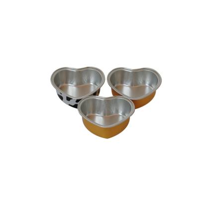 China Heart Shaped Dessert Condiment Aluminum Foil Family Pie Pan Foil Containers for sale