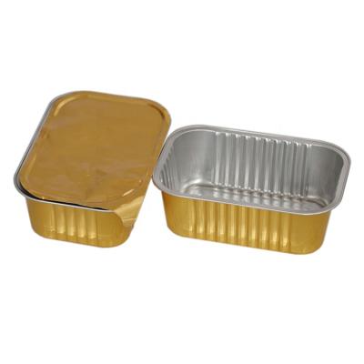 China Heat Sealed Food Butter Cheese Dessert Color Aluminum Foil Box for sale