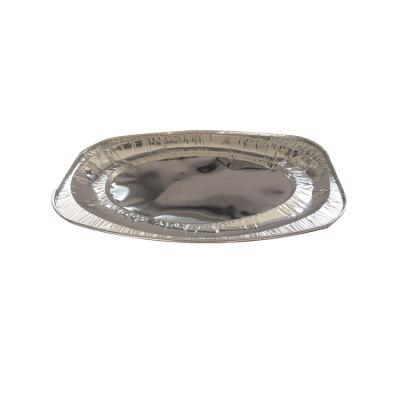 China High Quality Food Oval Aluminum Foil Container Turkey Fish Tray for sale