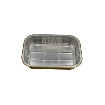 China Food Grade New Type Heated Aluminum Foil Rectangular Container for sale