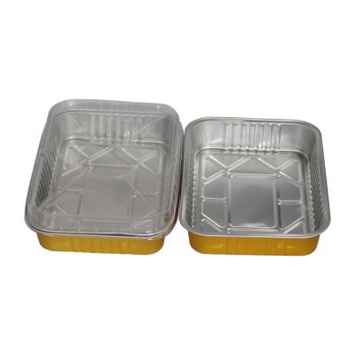 China Food Storing Square Container Mold Aluminum Foil Mini Container Baking Container for sale