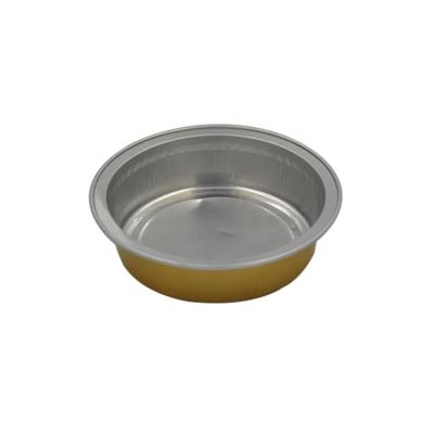 China Food Grade Factory Direct Round Aluminum Foil Takeout Container for sale