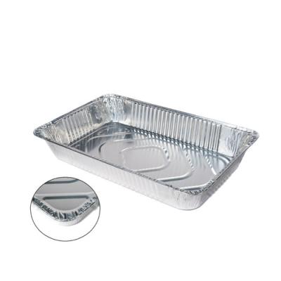 China Eco - Friendly Large Rectangular Disposable Aluminum Foil Steam Table Roast Baking Pans for sale