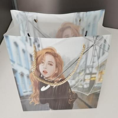 China 100% high quality eco-friendly custom made transparent pp pvc pvc bag luxury plastic bag luxury plastic bags for sale