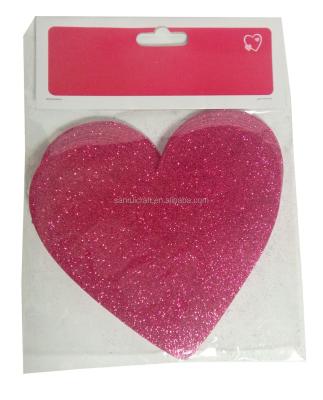 China Wholesale Fancy EVA Glitter EVA Heart Shape Letters for sale