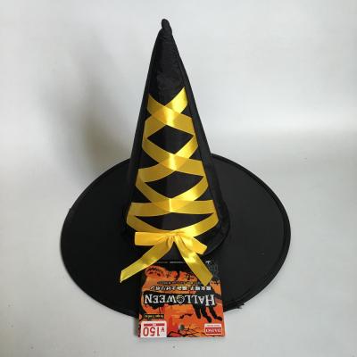 China Colorful Tulle Halloween Promotional Witch Hat For Kids for sale