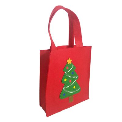 China Decorative Hot Selling Polychromatic Felt Christmas Gift Bags For Decorative Gift for sale