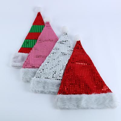 China 100%Eco-friendly Direct Selling Different Colors Christmas Hat Kids For Christmas Decoration Supplies for sale