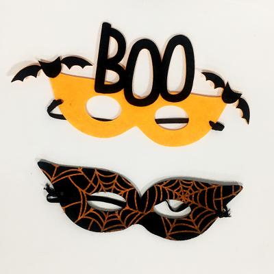 China Felt Halloween Children's Cartoon Embroidered Party Mask Felt Eye Mask for sale