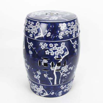 China D001 D004 Classical Chinese Blue Flower Garden Stools Ceramic Flower Ceramic Luxury Stllo for sale